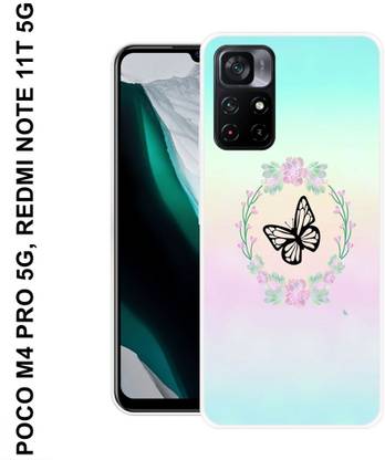 MOBECARE Back Cover for REDMI NOTE 11T 5G BUTTERFLY, GLITTER, COOL, UNIQUE, ANIMALS, TRENDING, FOR HER