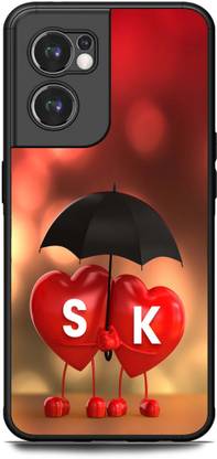 KEYCENT Back Cover for OnePlus Nord CE 2 5G S K, S LOVES K, NAME, ALPHABET, SK LOVE, HART, BLUE