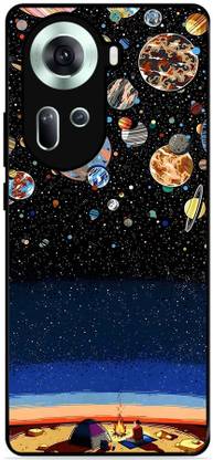 ZETREX Back Cover for OPPO Reno 11 5G On Glossy Metal Phone Cover | SPACE