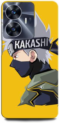 ORBIQE Back Cover for Vivo Y02 KAKASHI, NARUTO, ANIME, NEON, SUPERHERO, NINJA, BLACK
