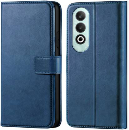 Innovex Back Cover for Oneplus Nord Ce 4 - Inbuilt Stand & Card Pockets | Hand Stitched | Wallet Flip Case
