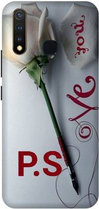 VS PRINT LINK Back Cover for VIVO Y19 ,VIVO 1915 ,PS, P LOVES S, PS NAME, PS Love Printed