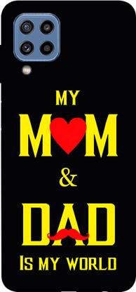 TIKTIK Back Cover for Samsung M32 back cover | SM-M325FV back cover | My Mom & Dad is my world | KT_55