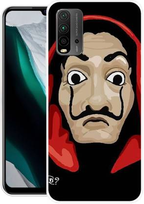 FRONK Back Cover for REDMI 9 Power, MZB084XIN, MONEY, HEIST, WEB, SERIES, MASK, BELLA, CIAO