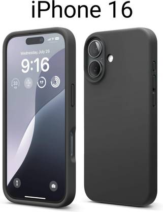 kartflesh Back Cover for Apple Iphone 16, Protective Design, Luxurious Look, Liquid Silicone, Grip Case