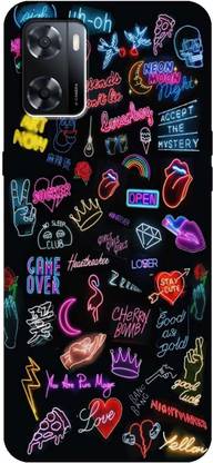 icusto Back Cover for OPPO A57, CPH2387 abstract art design Back cover