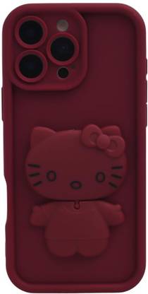PEEPERLY Back Cover for iPhone 16e Shockproof Protective Meow Makeup Mirror Case