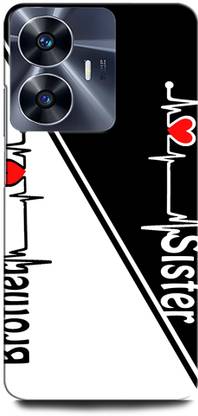 ORBIQE Back Cover for Vivo Y02T BROTHER SISTER LOVE, BRO SIS LOVE, HEART, BHAI BAHAN LOVE
