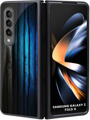 QRIOH Glass Back Cover for Samsung Galaxy Z Fold4 5G, Samsung Galaxy Z Fold 4 5G