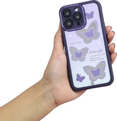 PEEPERLY Back Cover for iPhone 13 Pro Lustrous Mystique Flutter Phone Case