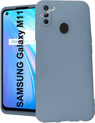 Coverskart Liquid Silicone Back Cover for Samsung Galaxy M11, Silky-Soft Touch Full Body Protection Shockproof Case