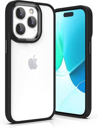 TRUEUPGRADE Back Cover for iPhone 14 Pro Max Case Clear with Color Border,Hybrid Shockproof Protective Phone Case