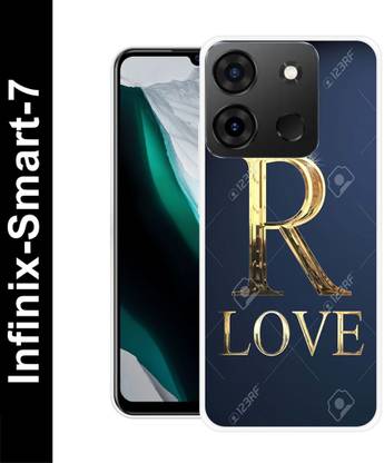 DEVLIYACASE Back Cover for Infinix Smart 7 R NAME, R LOVE, R ALPHABET, R LETTER NAME