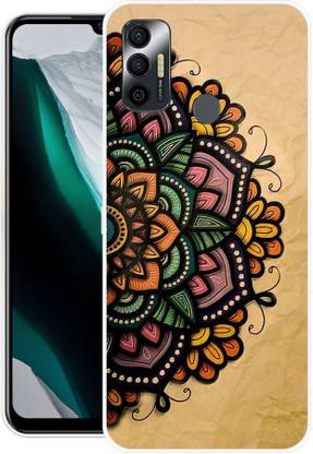 GRAFIQE Back Cover for Tecno spark 7 FLOWERS, MANDALA, COLORFUL, ABSTRACT ART, ORNAMENTS