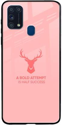 QRIOH Glass Back Cover for Samsung Galaxy M31 Prime