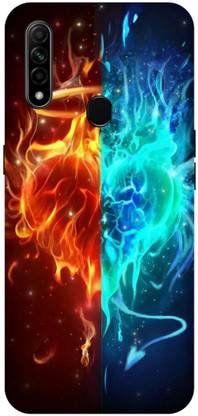 Zaplab Back Cover for Zaplab Back Cover for OPPO A31, CPH2015 Fire and Ice Heart
