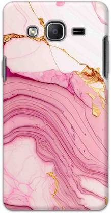 NDCOM Back Cover for Samsung Galaxy On5 Pink White Marble Printed Hard Case