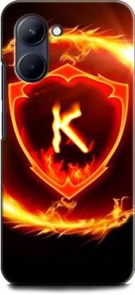 इंडिक्राफ्ट Back Cover Realme 10 Pro 5G, RMX3660 K, K LETTER, FIRE, K NAME, K ALPHABET के लिए