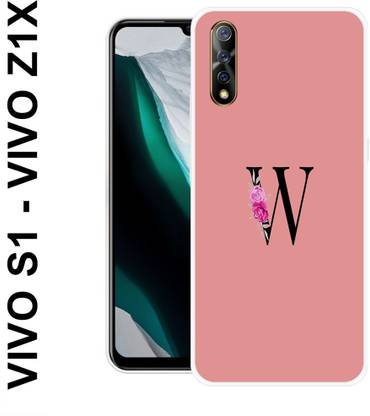 MOBECARE Back Cover for VIVO Z1X W, W LETTER, W WORD, W NAME, W ALPHABET, FLORAL