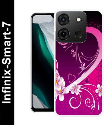 DEVLIYACASE Back Cover for Infinix Smart 7 FLOWERS, LOVE, HEART, ROSE, COUPLE