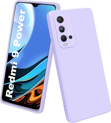 Vshop Back Cover for Mi Redmi 9 Power, (Purple Color,Pack of 1)