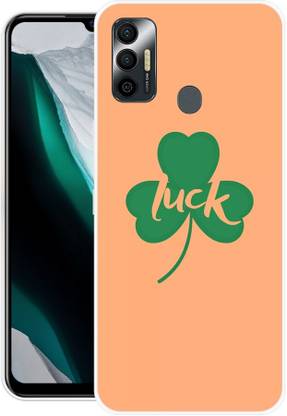 GRAFIQE Back Cover for Tecno spark 7 LUCK, MOTIVATION, QUOTES, HAPPY