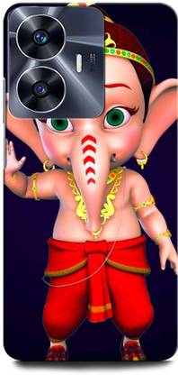 ORBIQE Back Cover for Vivo Y02T GANESH JI, GANPATI, LORD GANESHA, GOD