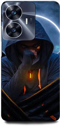 ORBIQE Back Cover for Vivo Y02 DEMON, EVIL, GAME, ANIME, HACKER