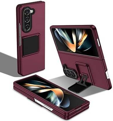 Cosmos joy Front & Back Case for Three Dimensional Bracket Phone Case for Samsung Galaxy Z-Fold 5
