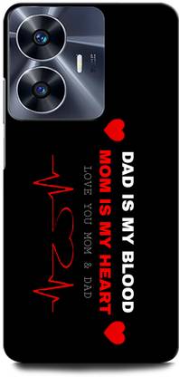 ORBIQE Back Cover for Vivo Y02T MOTHER, MAA, FATHER, LIFE LINE, I LOVE MY MOM DAD