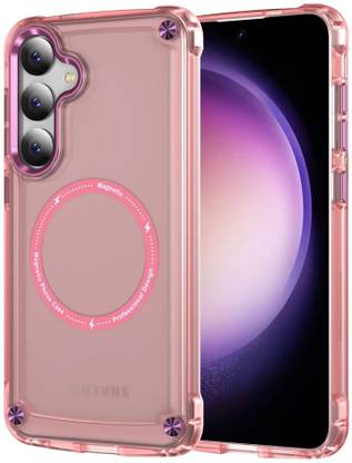 MILLION CASES Back Cover for Samsung Galaxy S23 Metal Button Shockproof Case
