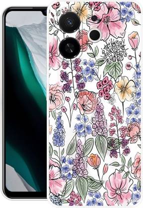 INTELLIZE Back Cover for Tecno Spark 30C 5G TREE, COLORS, WALLPAPER, PAINTING, FLORAL