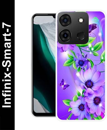 DEVLIYACASE Back Cover for Infinix Smart 7 BUTTERFLY, BEAUTIFUL BUTTERFLIES, BLUE BURRERFLY, GLITTER