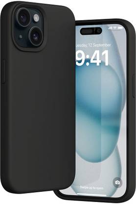 Vaku Luxos Back Cover for Apple iPhone 15 Plus, Liquid Silicon MagPro Compatible with MagSafe