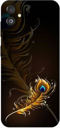 DIKRO Back Cover for SAMSUNG Galaxy F14 5G, E146BZGGINS, GOLDEN, BROWN, MOR, PANKH, FEATHER