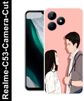 LUCKY MOBI.COM Back Cover for Realme Narzo N55, LOVE, SWEET COUPLE, CUT KIDS, GIRL, BOY, TOGETHER