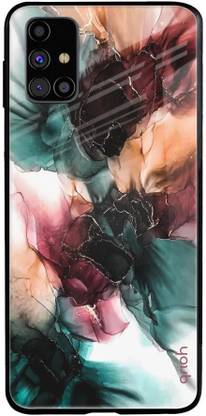 QRIOH Glass Back Cover for Samsung Galaxy M31s