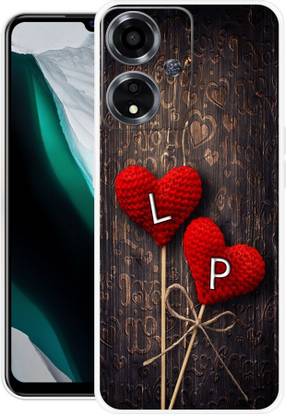 INTELLIZE Back Cover for OPPO A59 5G LP, L LOVE P, P LOVE L, L LETTER, P LETTER, LP NAME