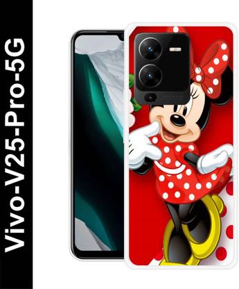 JSSIS Back Cover for Vivo V25 Pro 5G ( MICKY MOUSE,CARTOONS,LOVE, TEDDY BEAR) PRINTED BACK COVER