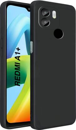 MobiLooks Back Cover for Redmi A1+, Liquid Silicone Case inner Microfiber Cloth