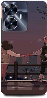 GRAFIQE Back Cover for Vivo Y02 GIRL BOY LOVE, ANIME, SWEET COUPLE, TOGETHER, COUPLE KISS