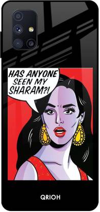 QRIOH Glass Back Cover for Samsung Galaxy M51