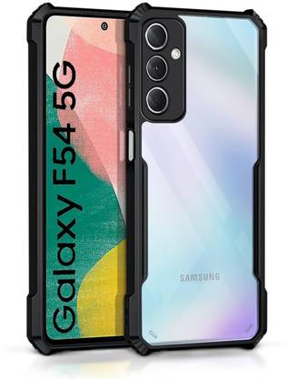 S-Design Back Cover for Samsung Galaxy F54 5G, Premium Transparent PC Back TPU