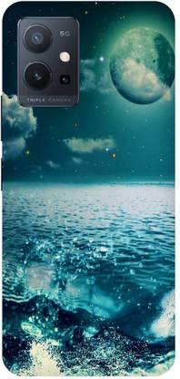 Bluvver Back Cover for Vivo Y75 5G, V2142 Printed Moon Nature Back Cover