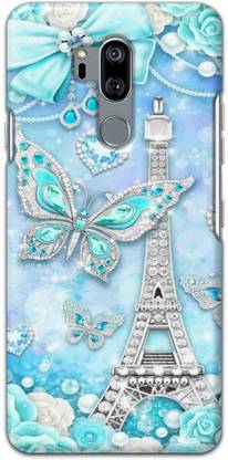 NDCOM Back Cover for LG G7 ThinQ Blue Paris Printed