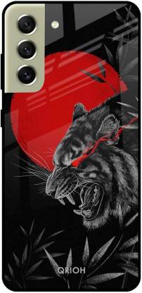 QRIOH Glass Back Cover for Samsung Galaxy S21 FE 5G