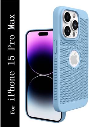 Coverskart Heat Absorption Back Cover for Apple iPhone 15 Pro Max, Hybird Ultra Slim Grid Honeycomb Design PC Case