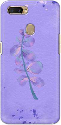 NDCOM Back Cover for OPPO A7 / Oppo A12 / Oppo A5s / Oppo A11K Purple Pastel Floral Printed Hard Case