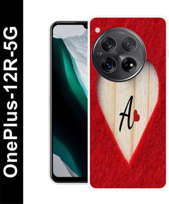 RSECASE Back Cover for OnePlus 12R 5G , A NAME, A LOVE, A ALPHABET, A RED LETTER