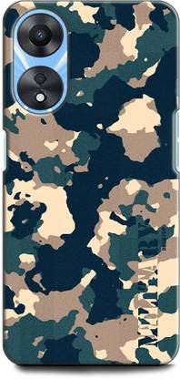 INDICRAFT Back Cover for OPPO A78 5G ARMY, TEXTURE, UNIFORM, MILITARY, COMO, ARMY DRESS